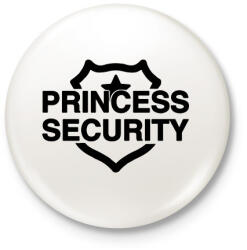 printfashion Princess security - Kitűző, hűtőmágnes - Fehér (13951776)