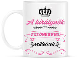 printfashion A királynők pink fekete (3) - Bögre - Fehér (16830414)