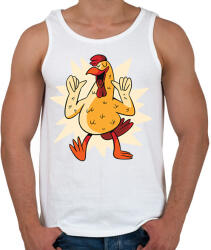 printfashion Kakas - Férfi atléta - Fehér (7628774)