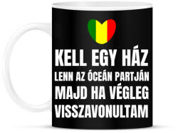 printfashion Kell egy ház lenn az óceán partján - Bögre - Fekete (10762235)