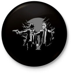 printfashion Gyilkos páros - Kitűző, hűtőmágnes - Fekete (3092883)