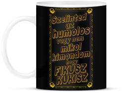 printfashion Fikusz Kukisz | 2 - Bögre - Fekete (6098008)