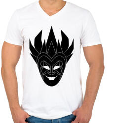 printfashion Boris Brejcha - Férfi V-nyakú póló - Fehér (4589052)