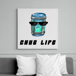 printfashion Chug Life - Fortnite - Vászonkép - Fehér (6633980)