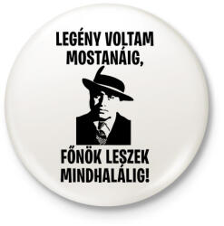 printfashion Al Capone főnök - Kitűző, hűtőmágnes - Fehér (3089935)