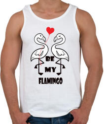 printfashion Be my flamingoo - Férfi atléta - Fehér (2181291)