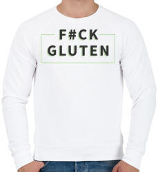 printfashion fcuk-gluten-grey-green - Férfi pulóver - Fehér (886992)