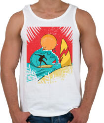 printfashion Szörfös - Férfi atléta - Fehér (6350575)