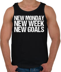 printfashion New Goals - Férfi atléta - Fekete (2419837)