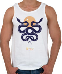 printfashion Ikrek minta - Férfi atléta - Fehér (6263912)