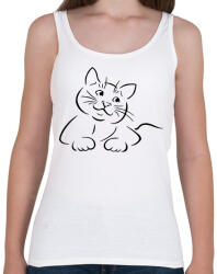 printfashion Cica - Női atléta - Fehér (15101142)