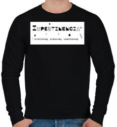 printfashion Impertinencia - Férfi pulóver - Fekete (6397165)