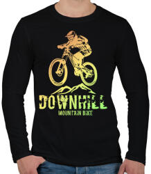 printfashion downhill - Férfi hosszú ujjú póló - Fekete (4106092)