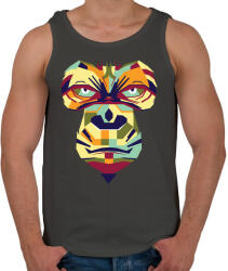 printfashion Gorilla art - Férfi atléta - Sötétszürke (3144583)