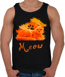 printfashion meow - Férfi atléta - Fekete (5609773)
