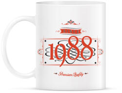 printfashion since-1988-red-black - Bögre - Fehér (790691)