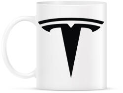 printfashion TESLA logo fekete - Bögre - Fehér (5363483)