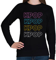 printfashion KPOP - Női pulóver - Fekete (1477579)