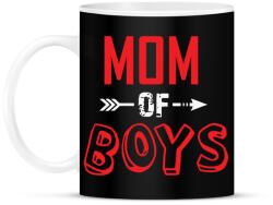 printfashion Mom of boys - Bögre - Fekete (2488768)