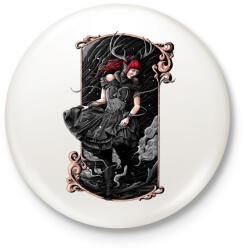 printfashion Scarlet - Kitűző, hűtőmágnes - Fehér (3073759)