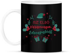 printfashion AZ első Karácsonyom - Apa - Bögre - Fekete (9478213)