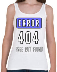 printfashion ERROR 404 - Női atléta - Fehér (3619579)