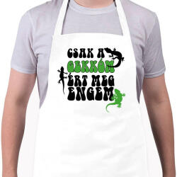 printfashion Csak a gekkóm - Kötény - Fehér (10784014)
