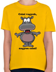printfashion Csini vagyok - Gyerek póló - Sárga (13901295)