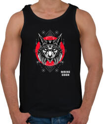 printfashion Maine Coon - Férfi atléta - Fekete (11580257)