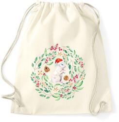 printfashion Karácsonyi nyuszi - Sportzsák, Tornazsák - Natúr (5440770)