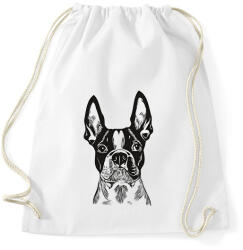printfashion boston terrier - Sportzsák, Tornazsák - Fehér (15202965)