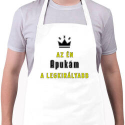 printfashion Az én apukám - Kötény - Fehér (4913354)