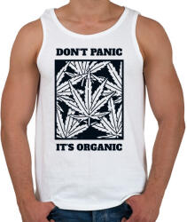 printfashion Dont Panic- Organic! - Férfi atléta - Fehér (2855633)