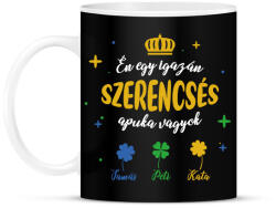 printfashion Szerencsés apuka - Bögre - Fekete (7898553)