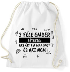 printfashion 3 féle ember - Sportzsák, Tornazsák - Fehér (15612347)