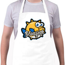 printfashion Blowfish - Kötény - Fehér (5136673)