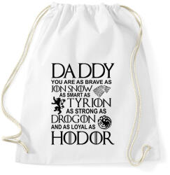 printfashion Daddy GOT - Sportzsák, Tornazsák - Fehér (1553343)
