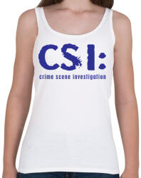 printfashion csi-1-1-blue - Női atléta - Fehér (784743)