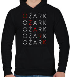 printfashion OZARK - Férfi kapucnis pulóver - Fekete (6386266)
