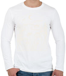 printfashion Gombák - Férfi hosszú ujjú póló - Fehér (13935103)