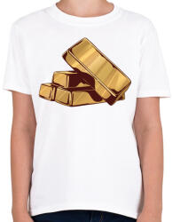 printfashion Arany rudak - Gyerek póló - Fehér (5190401)