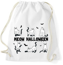printfashion Meow Halloween - Sportzsák, Tornazsák - Fehér (8756457)