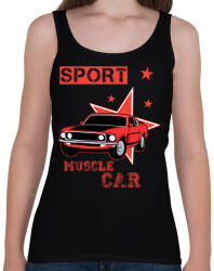 printfashion Muscle car - Női atléta - Fekete (13036158)