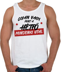 printfashion Olyan vagy mint a hétfő - Férfi atléta - Fehér (7520287)
