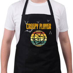 printfashion Creepy player - Kötény - Fekete (5435389)