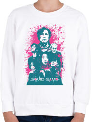 printfashion SQUID GAME paint - Gyerek pulóver - Fehér (5480752)