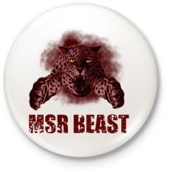 printfashion MSR BEAST - Kitűző, hűtőmágnes - Fehér (3083341)