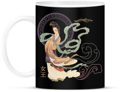 printfashion Kínai hölgy - Bögre - Fekete (7620341)