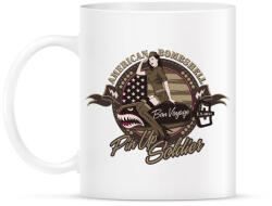 printfashion Amerikai bombázó - Bögre - Fehér (788266)