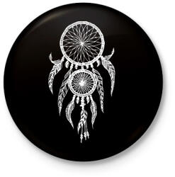 printfashion dreamcatcher - Kitűző, hűtőmágnes - Fekete (9015931)